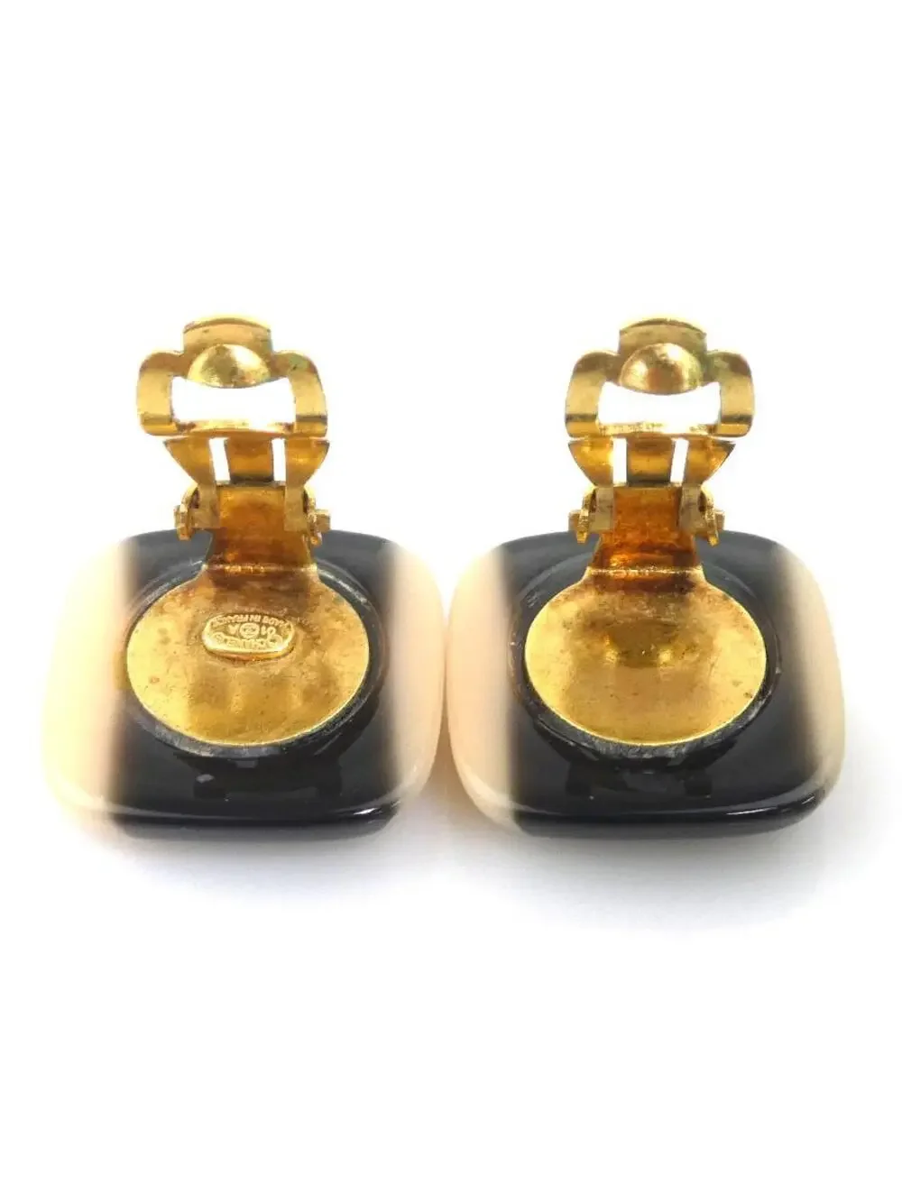 Auth Chanel Cc Logo Clip On Earrings #306946C23B